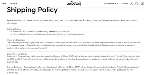 Shipping Policy .